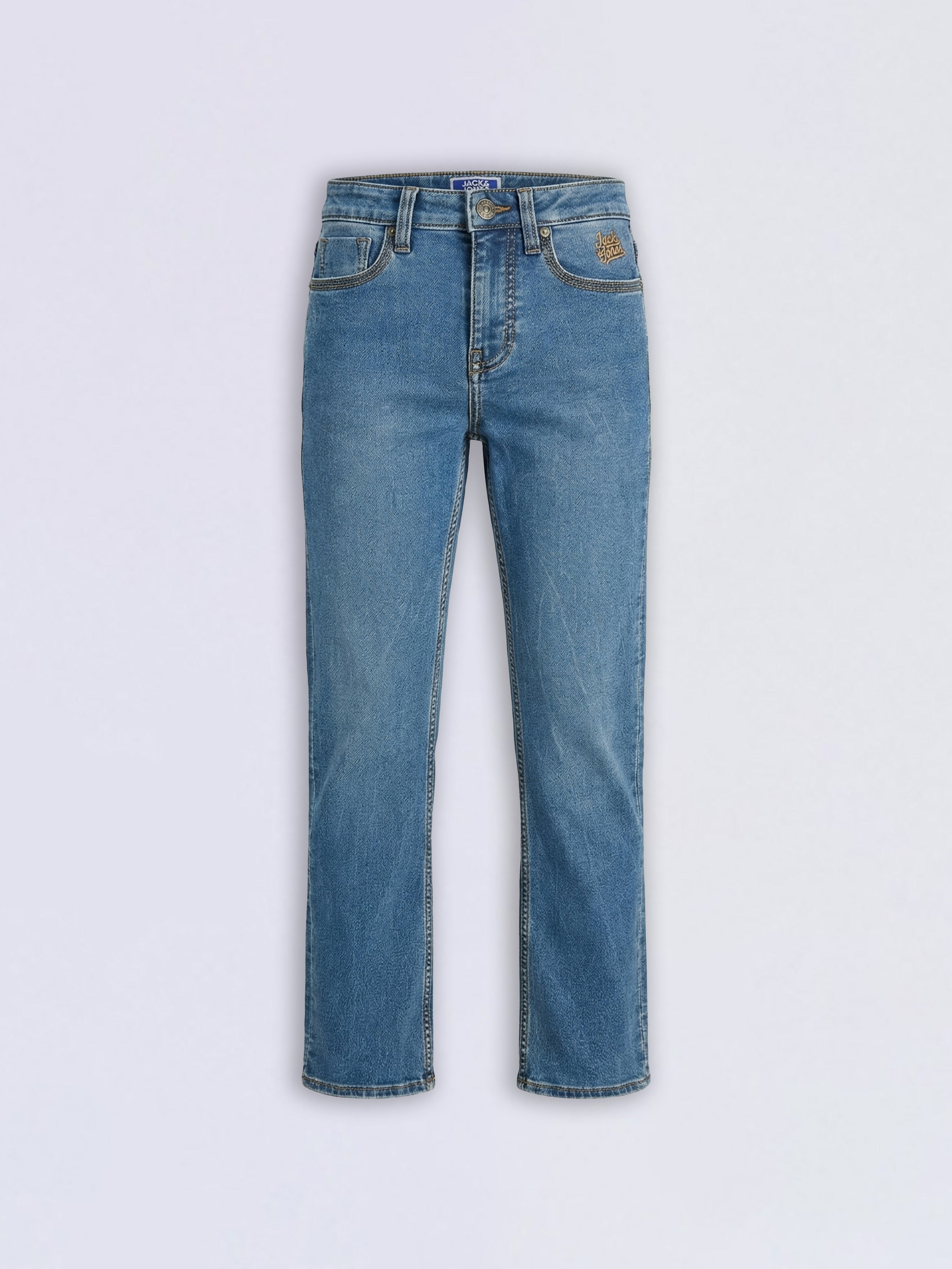 Boys Dark Blue Bootcut Jeans