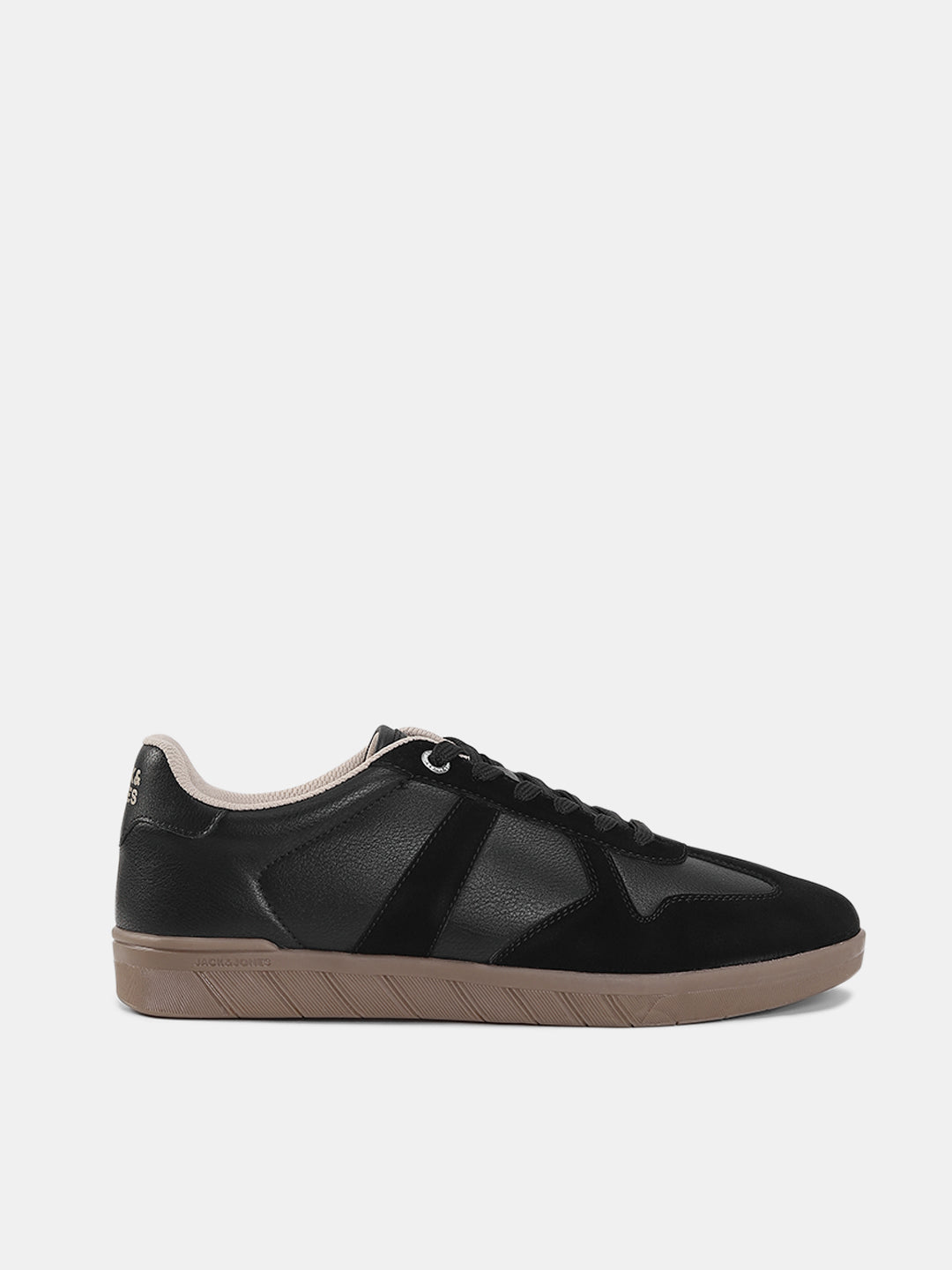 BLACK LACE UP SNEAKERS