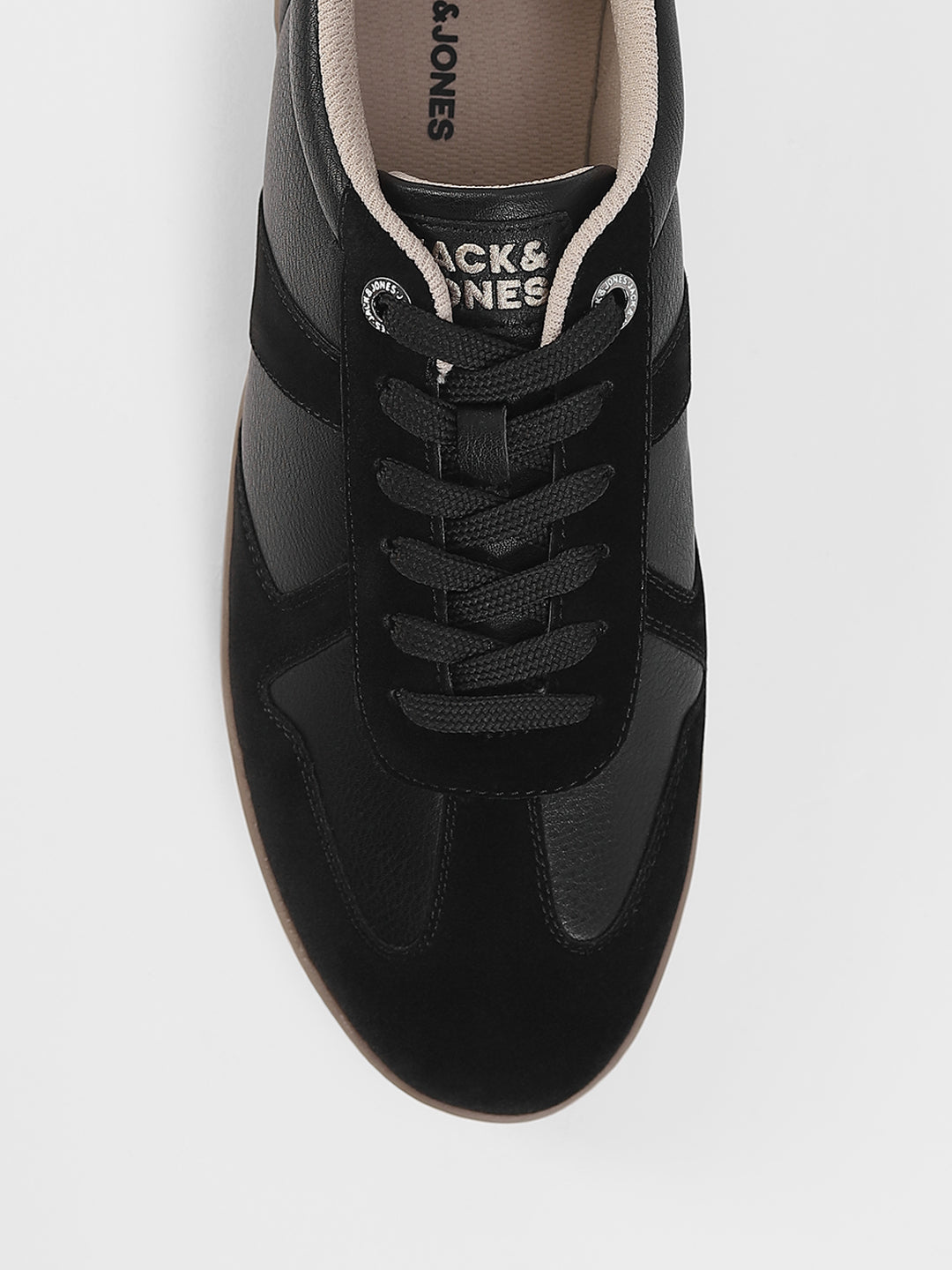 BLACK LACE UP SNEAKERS