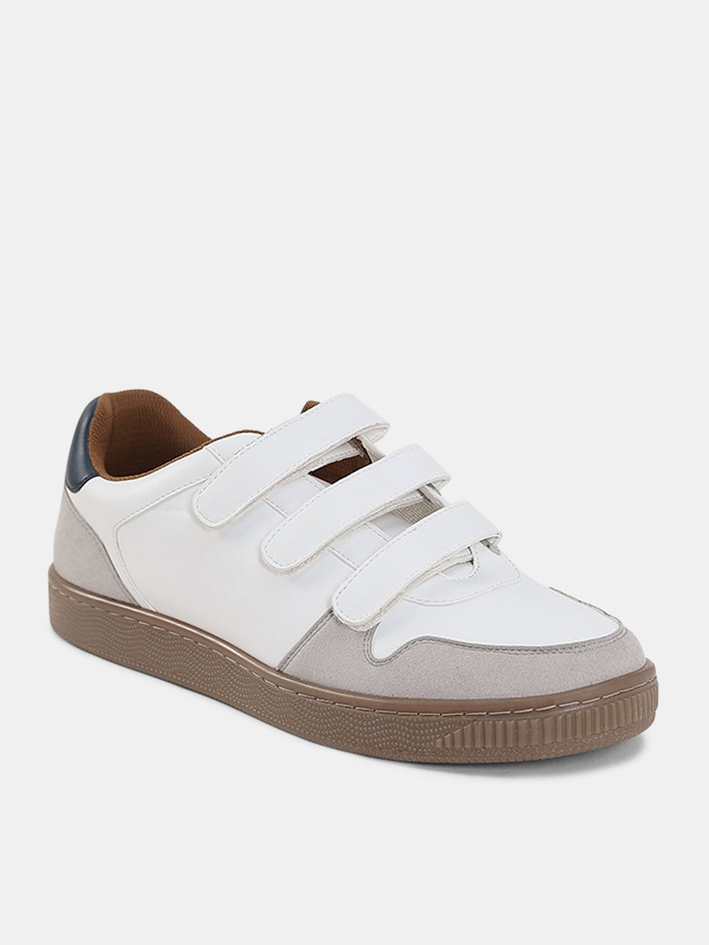 Colourblocked Velcro Strap Sneakers