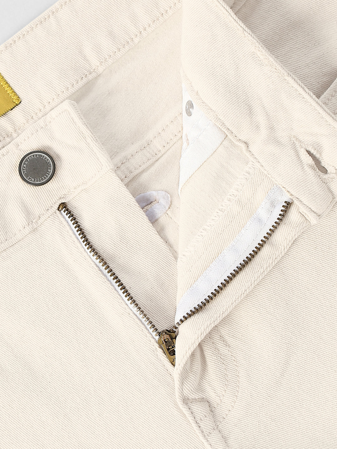 Beige 5 Pocket Glenn Slim Fit Jeans