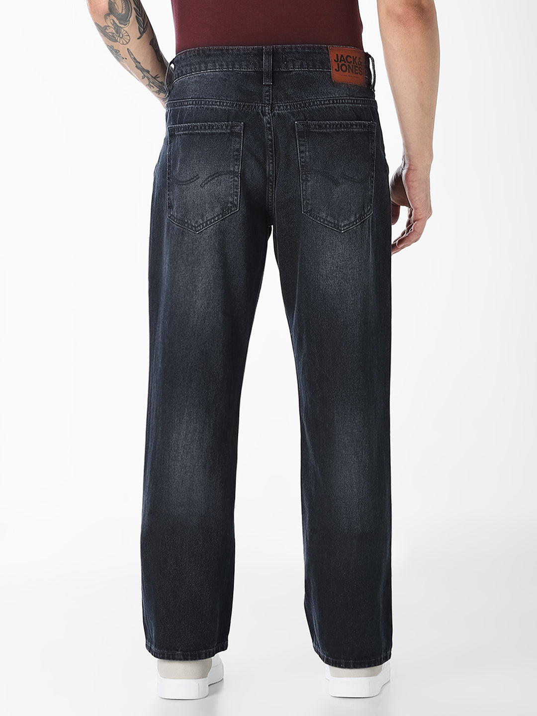 Dark Blue 5 Pocket Bootcut Jeans