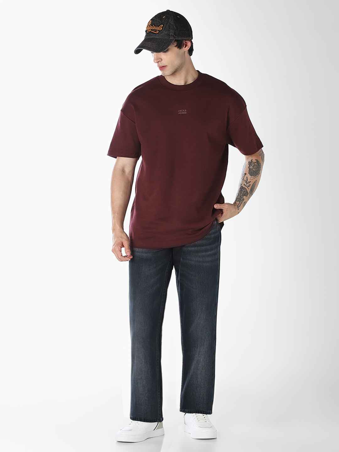 Dark Blue 5 Pocket Bootcut Jeans