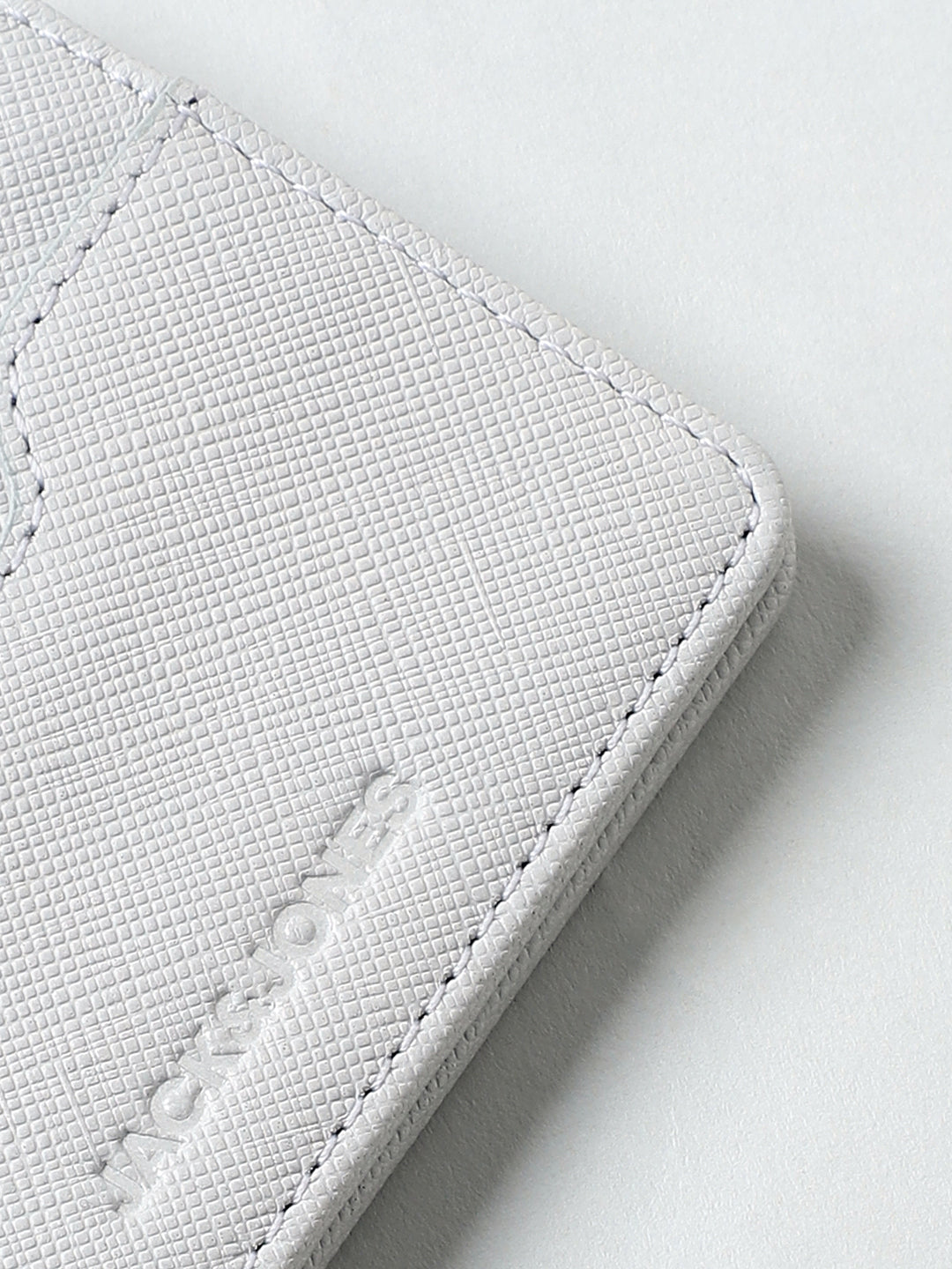 White Leather Card Holder