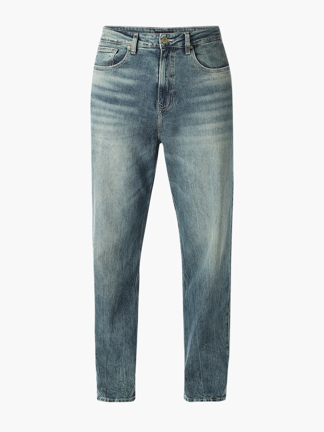 Washed 5 Pocket Dario Loose Fit Jeans
