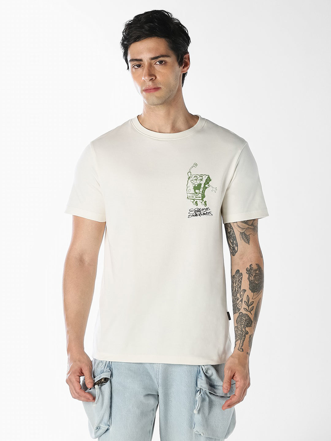 SpongeBob Printed Cotton T-shirt