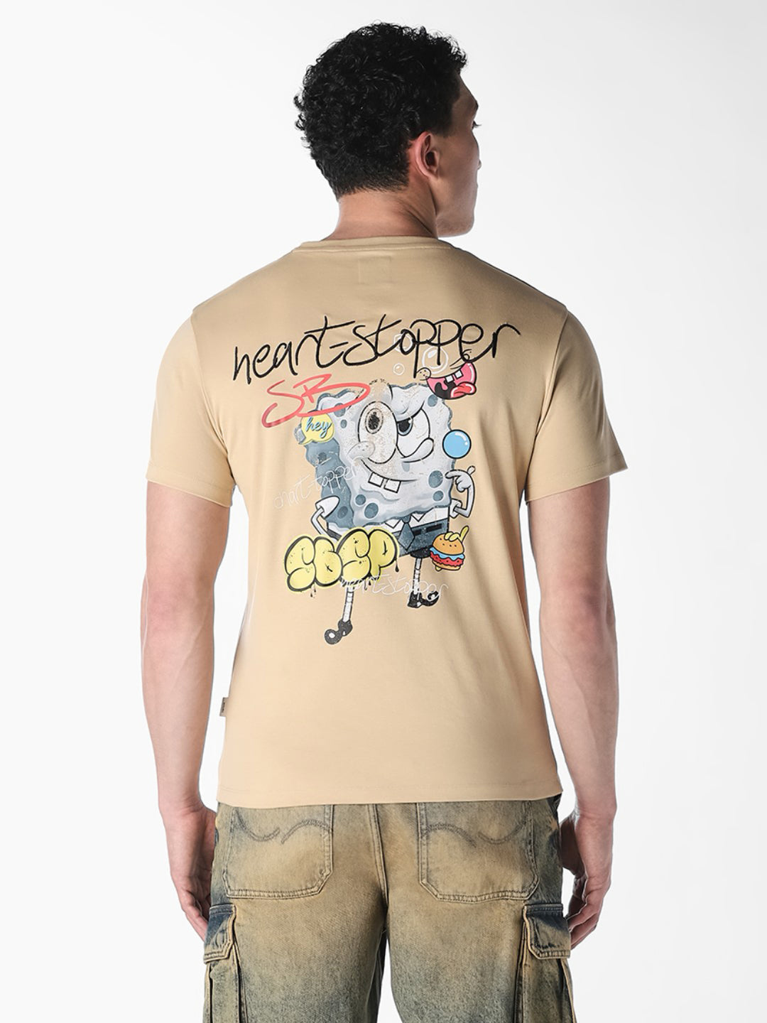 Brown SpongeBob Cotton T-shirt