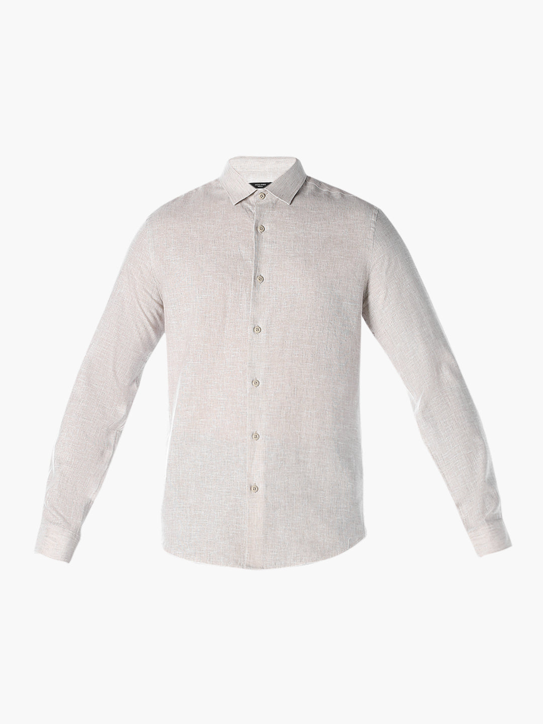 Beige Linen Blend Shirt