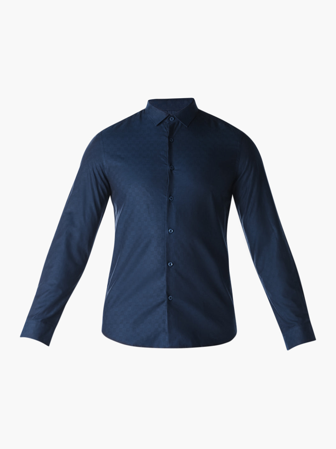 Dark Blue Jacquard Shirt