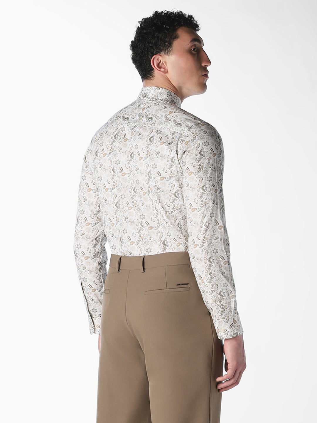 Cotton Floral Print Shirt