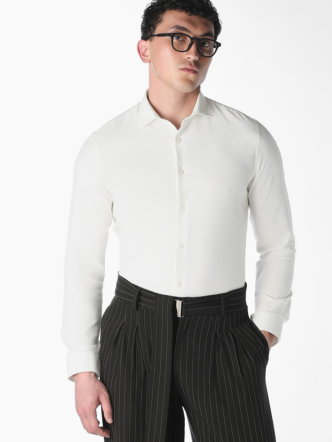Off-White Formal Full Sleeves Shirt - S