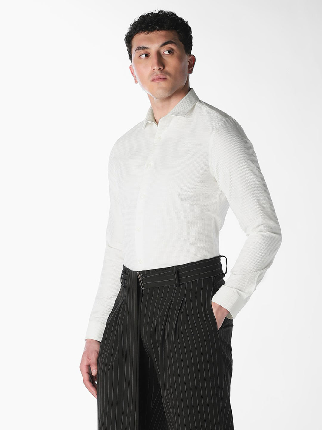 Off-White Formal Full Sleeves Shirt