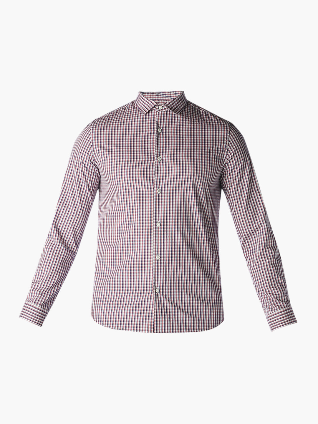 Pink Check Full Sleeves Shirt