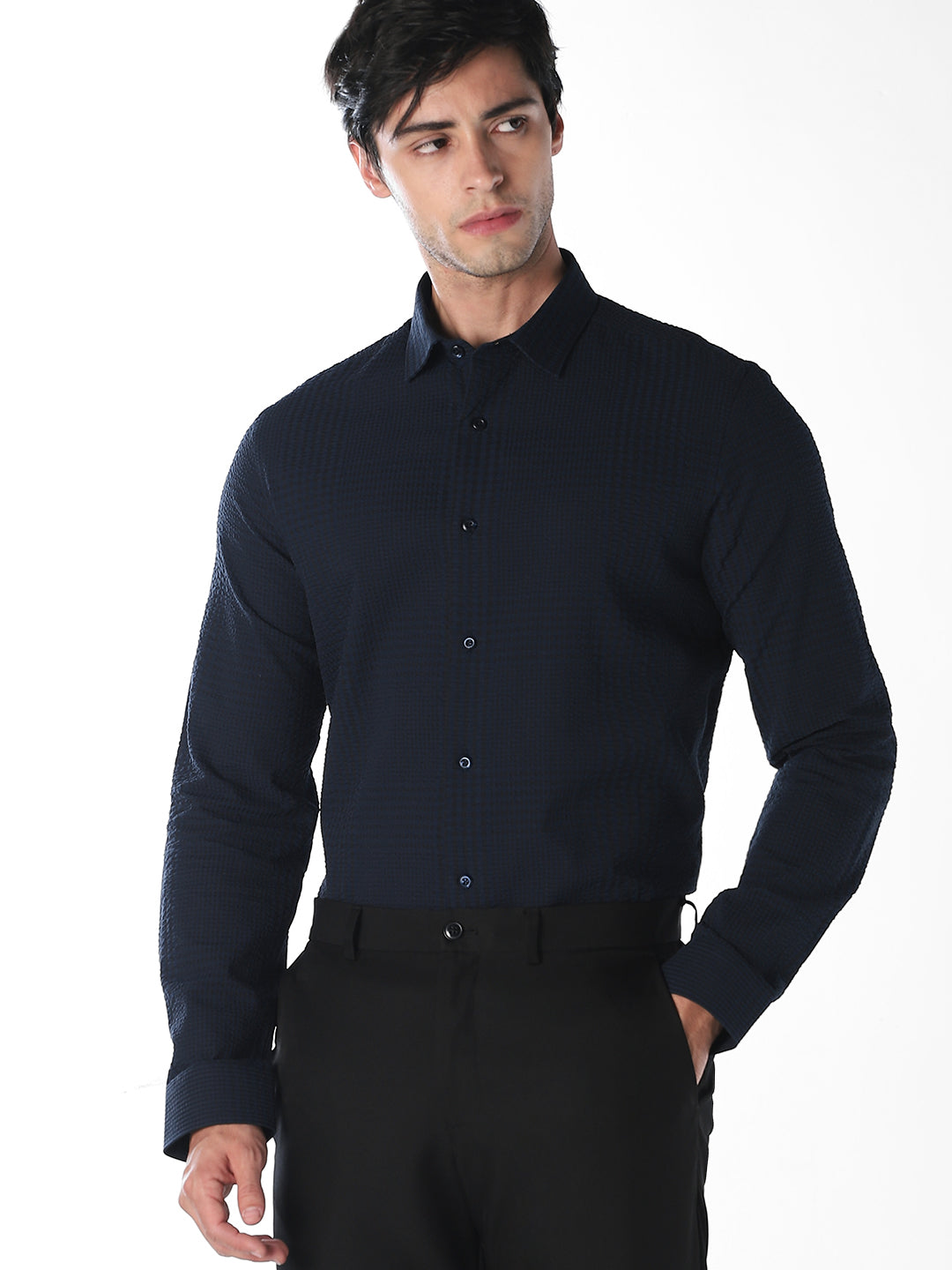 Printed Cotton Shirt - M
