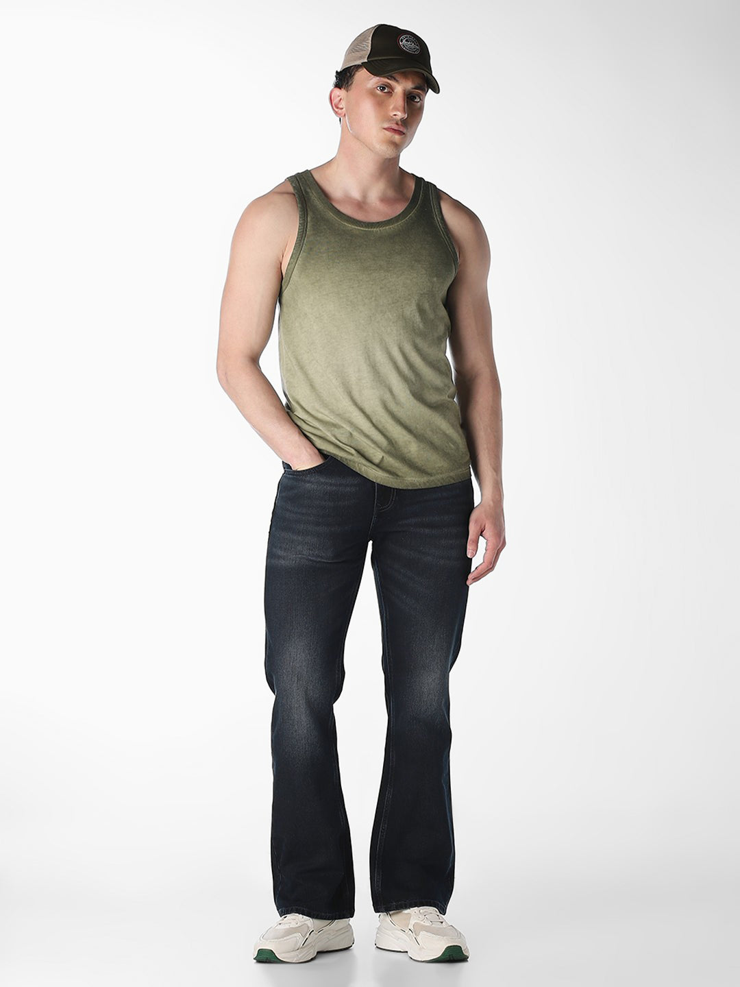 Dark Blue Cliff Bootcut Jeans