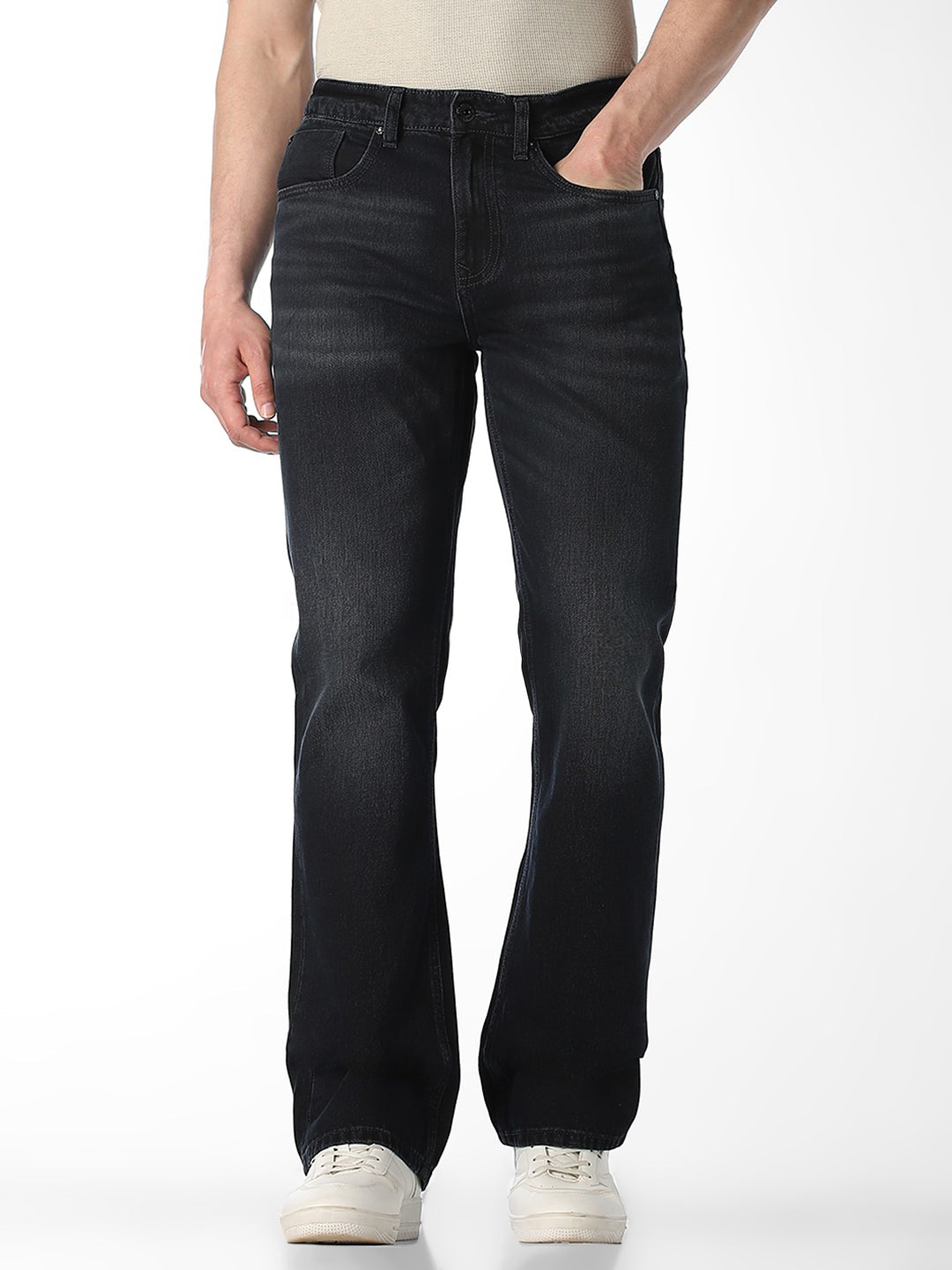 Dark Blue Cliff Bootcut Jeans