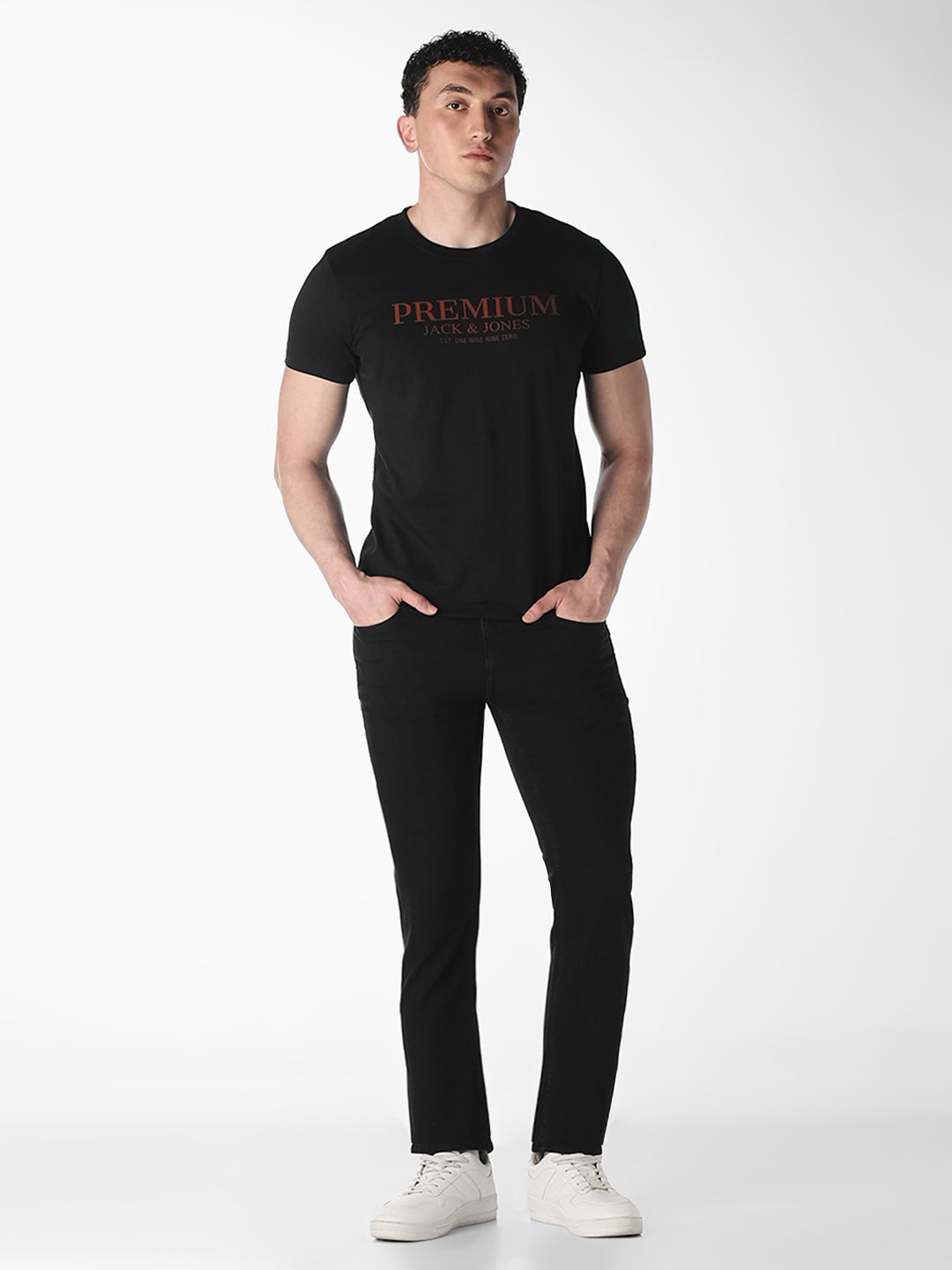 Black Graphic Print T-Shirt