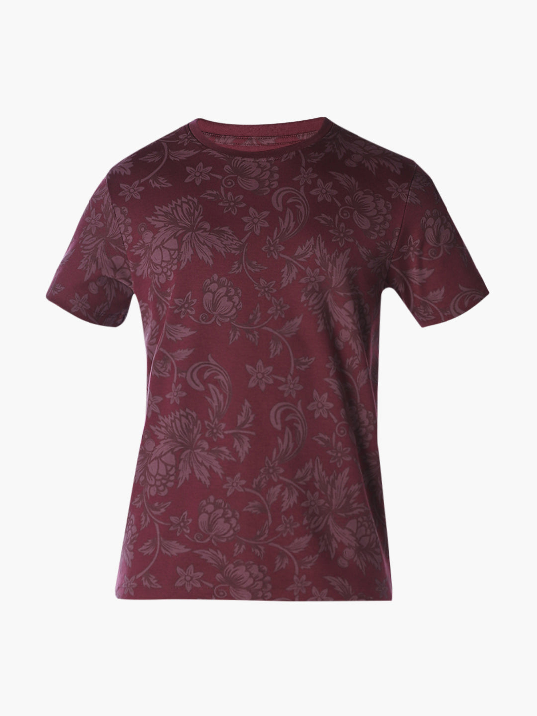 Floral Print Cotton Polo