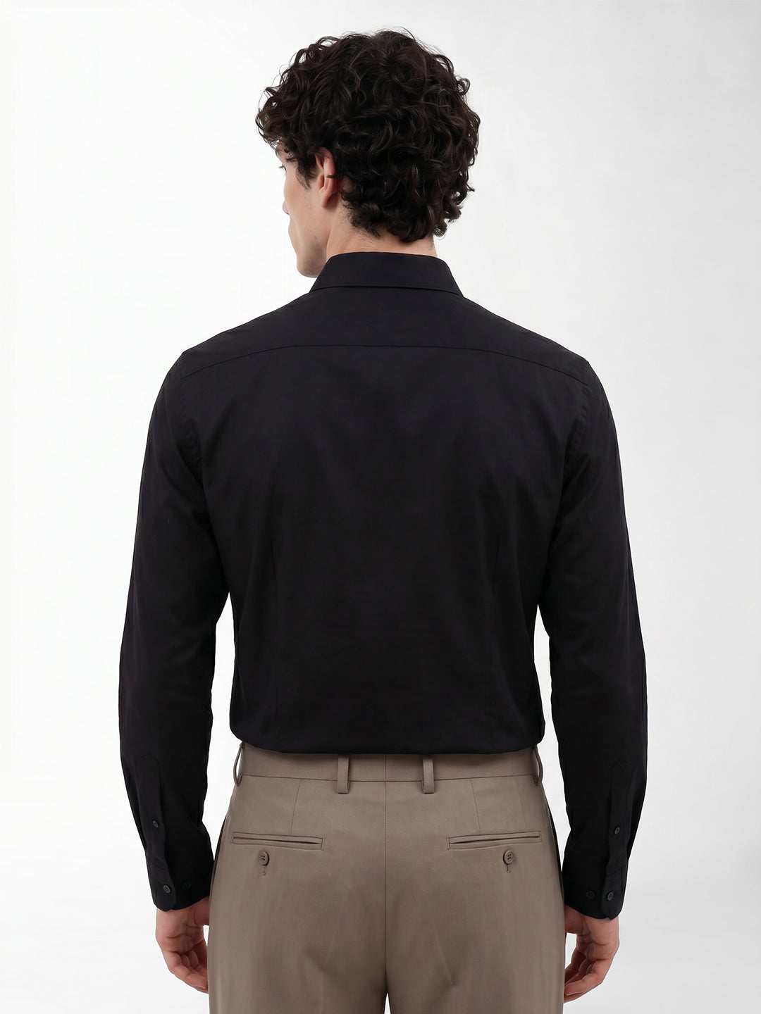 Black Slim Fit Formal Shirt