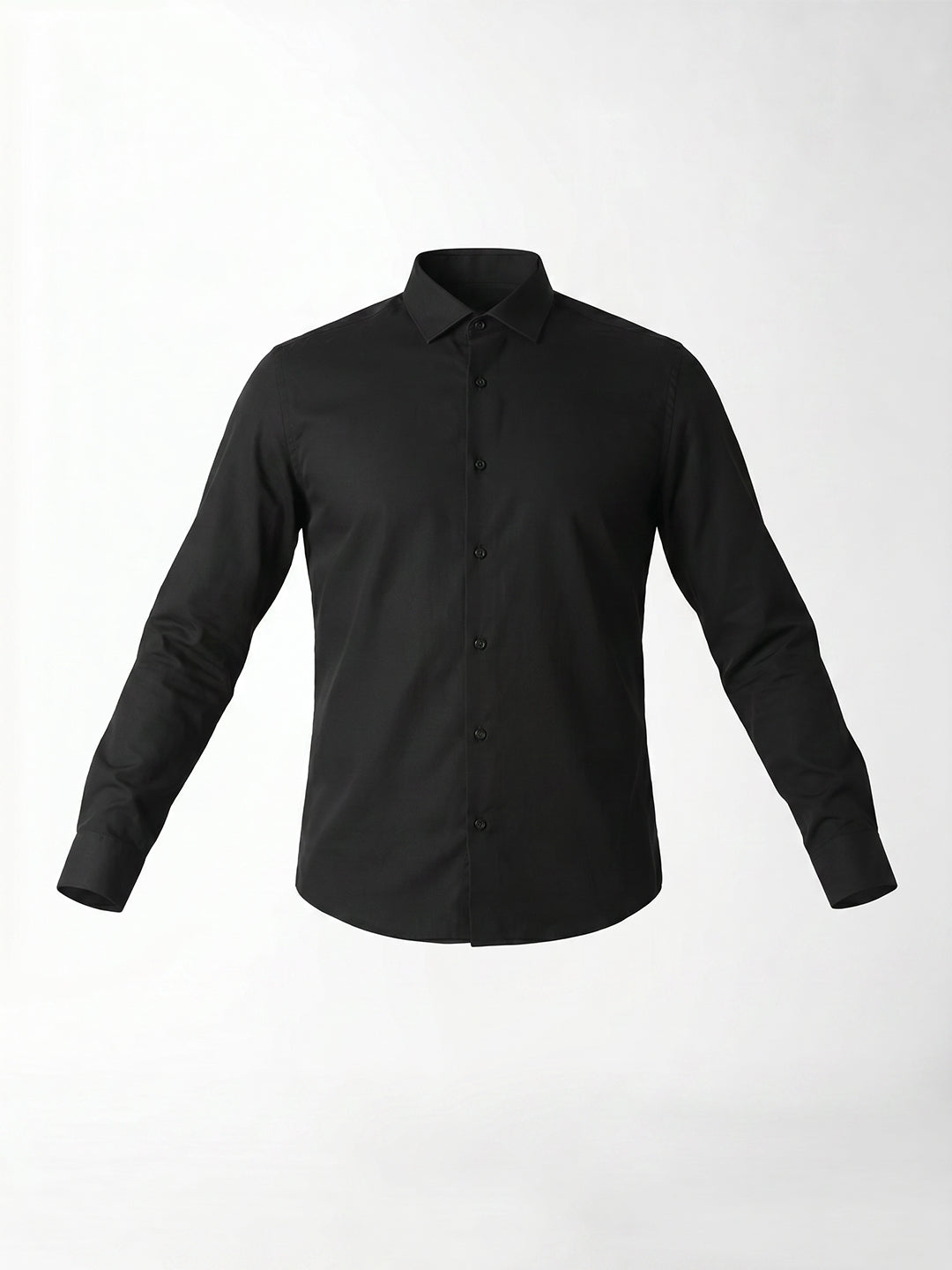 Black Slim Fit Formal Shirt