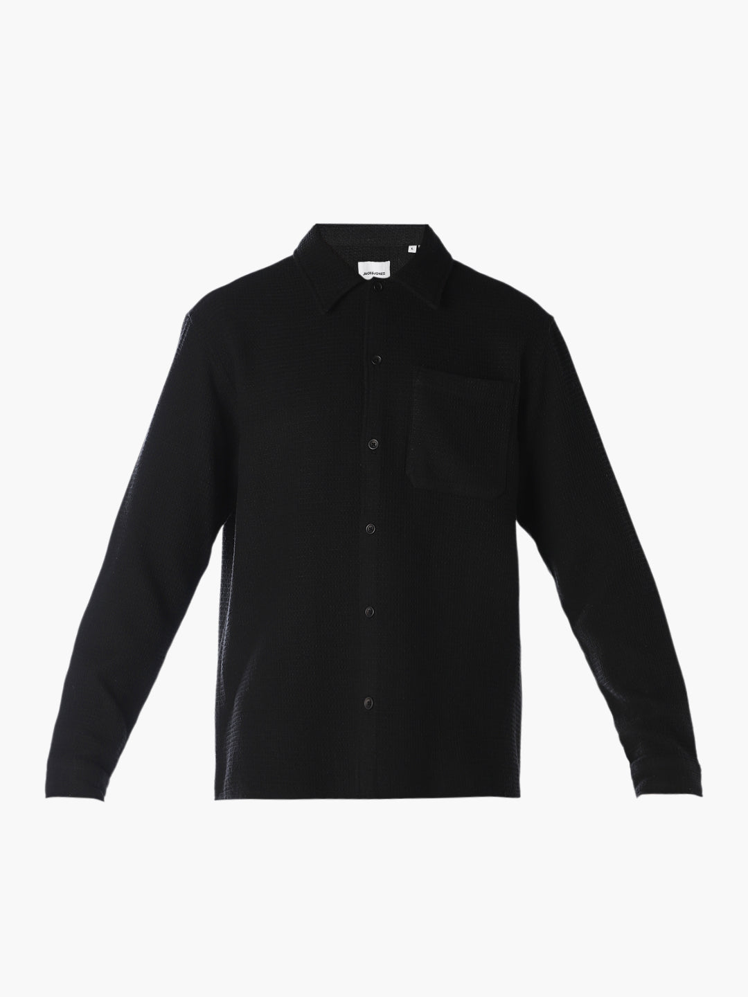 Black Waffle Twill Shirt