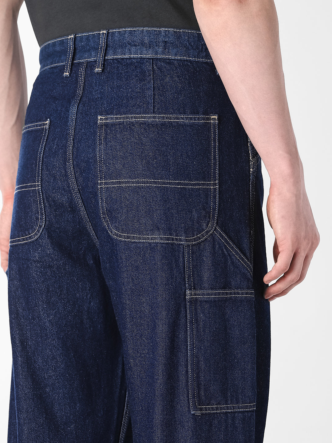 Dark Blue Loose Fit Jeans