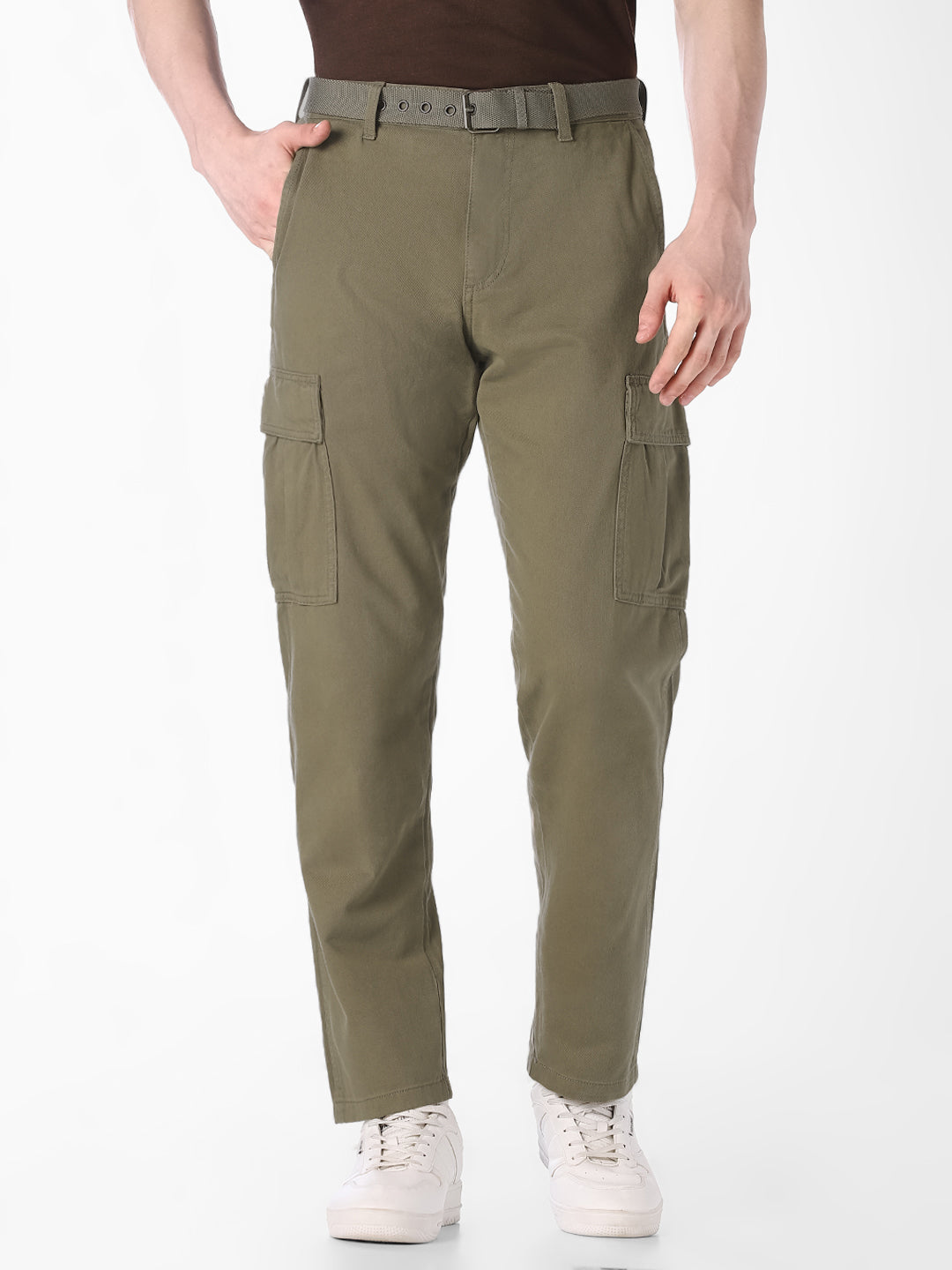 Olive Green 6 Pocket Cargos - 28/30