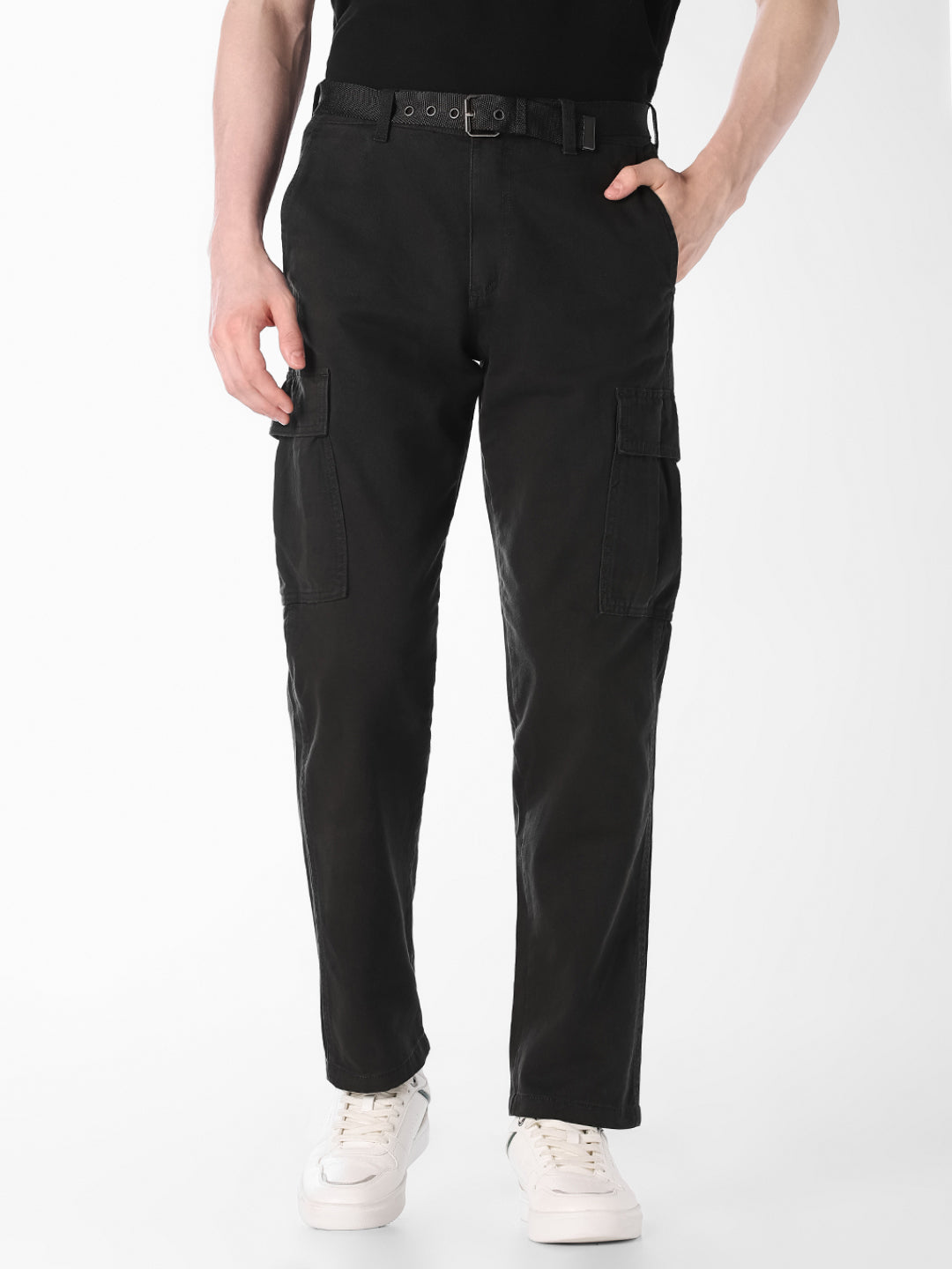 Black 6 Pocket Cargos - 28/30