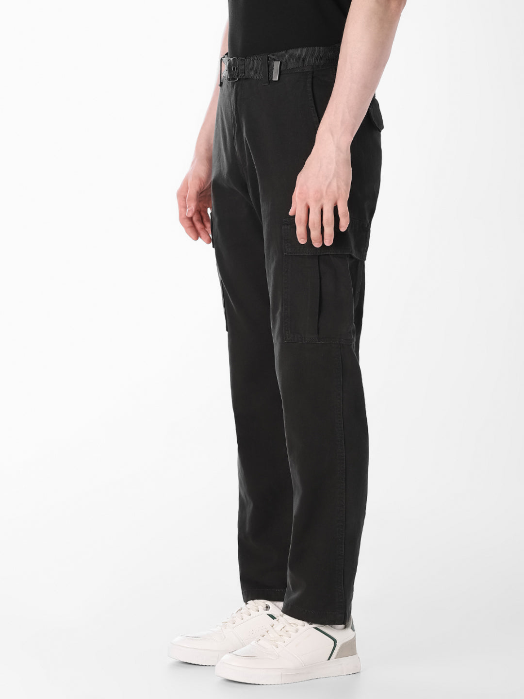 Black 6 Pocket Cargos