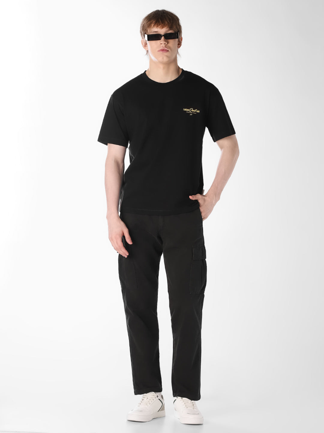 Black 6 Pocket Cargos