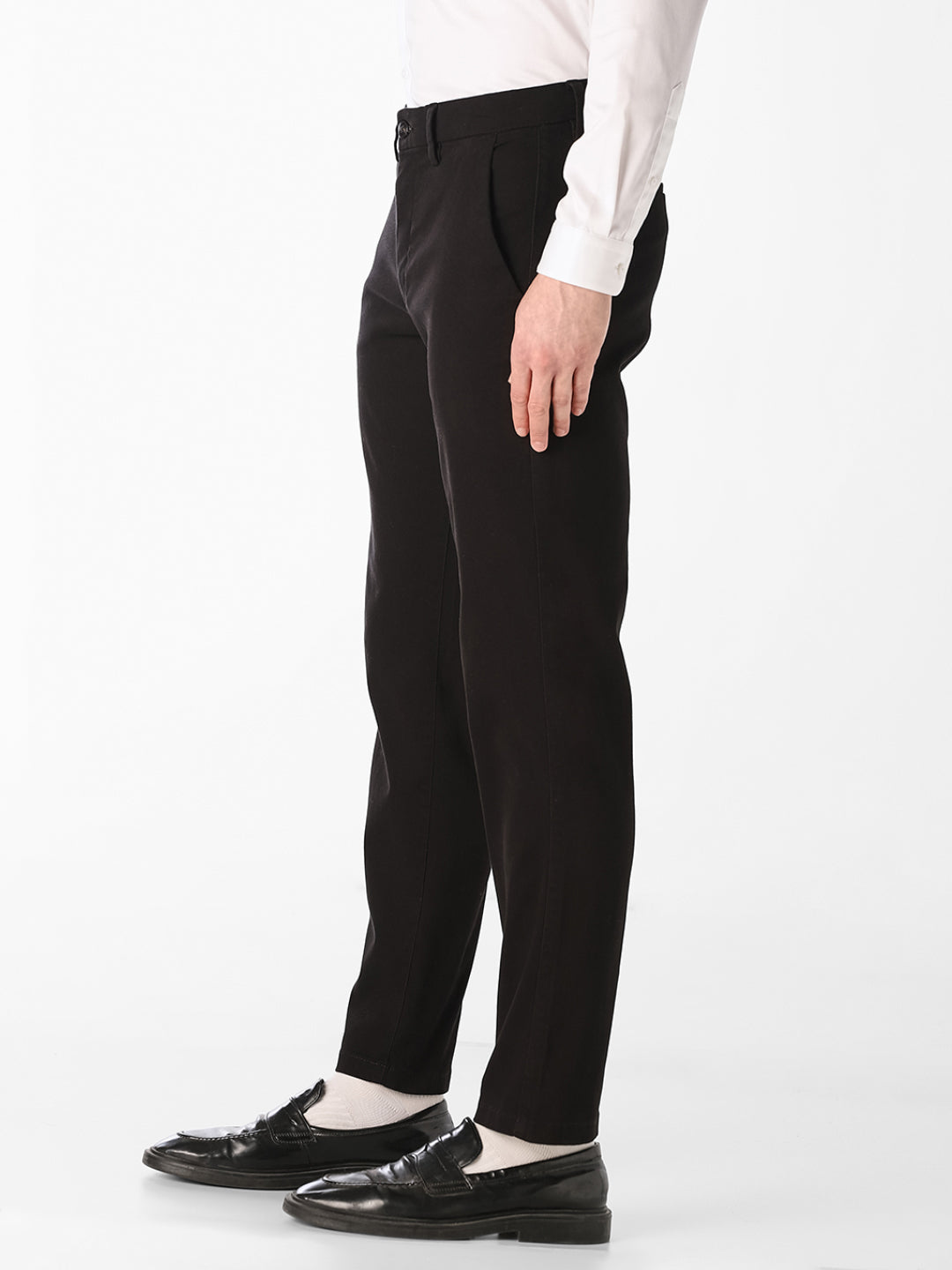 Black 4 Pocket Regular Fit Chino