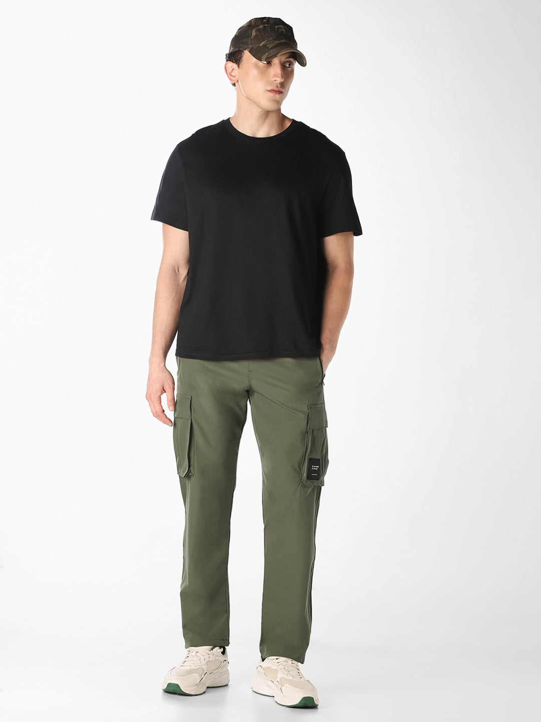 Green 6 Pocket Cargos