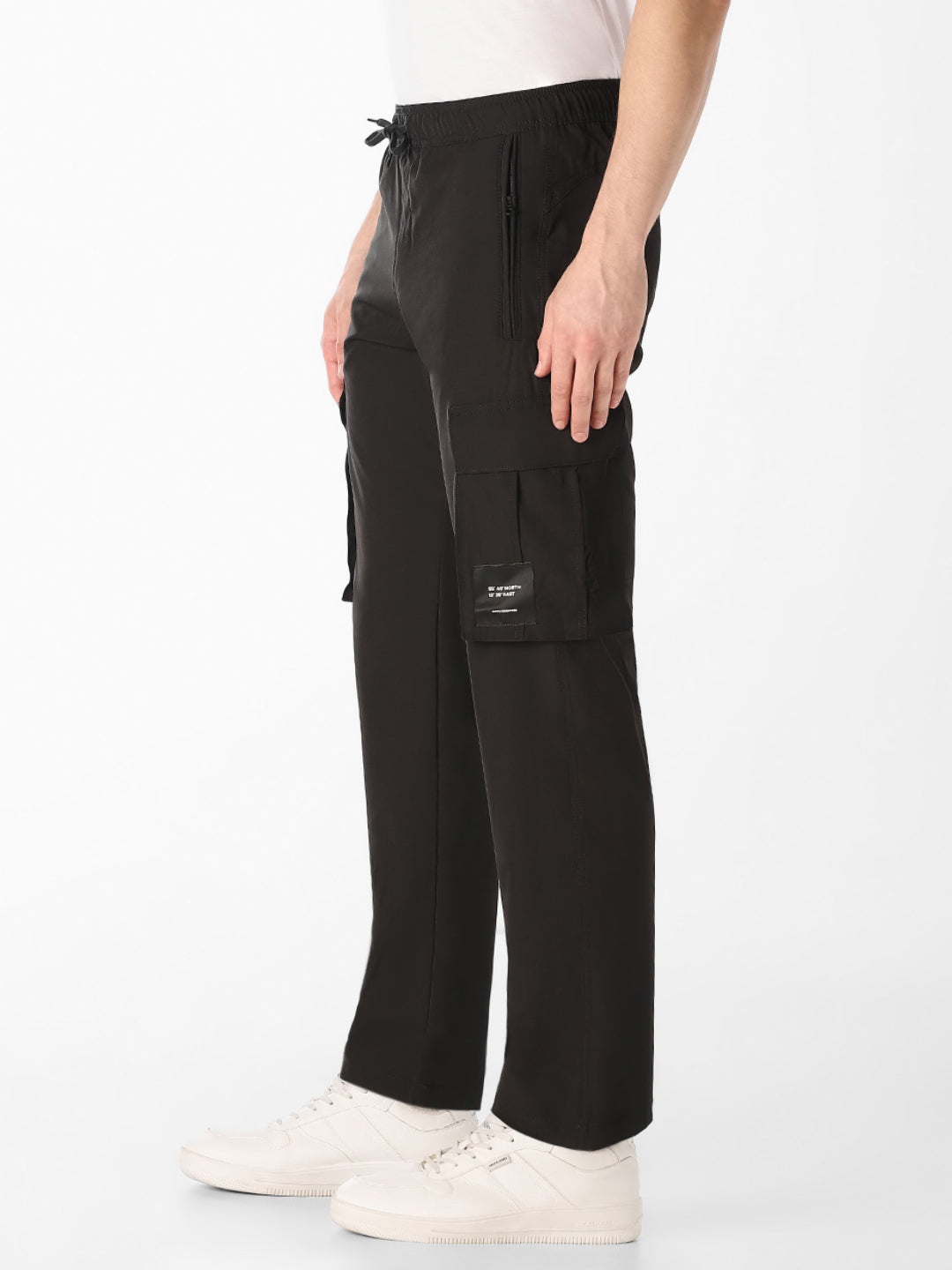 Black 6 Pocket Cargos