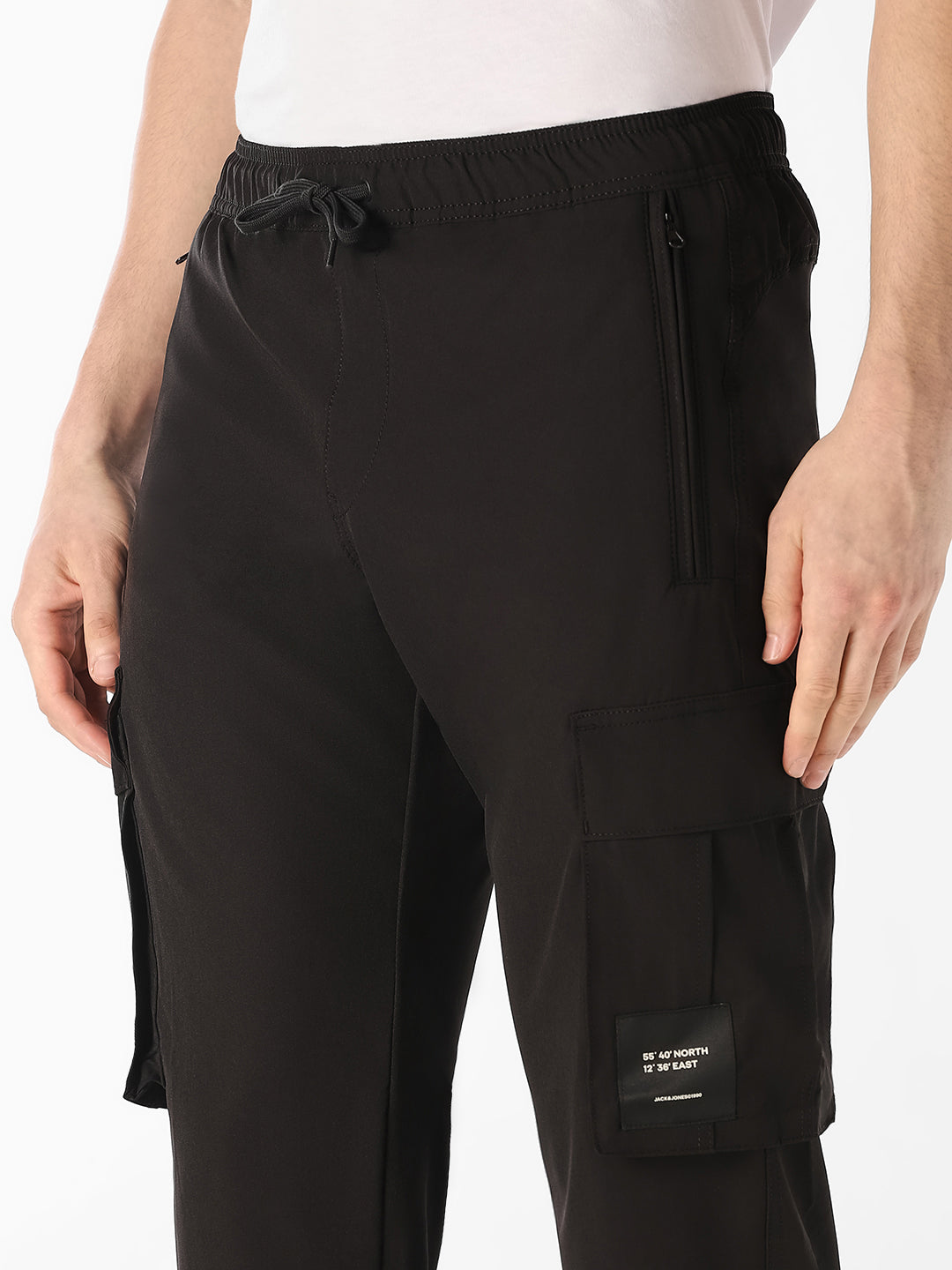 Black 6 Pocket Cargos