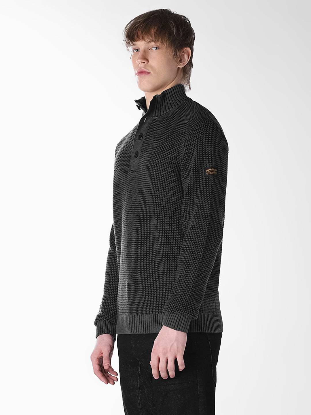 Black High neck Pullover