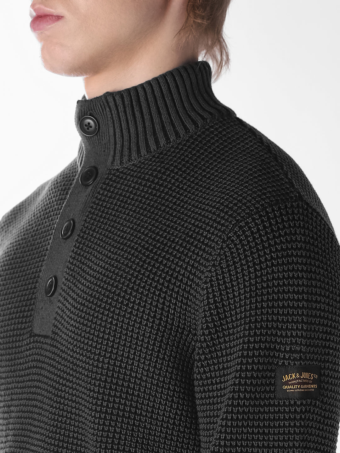 Black High neck Pullover