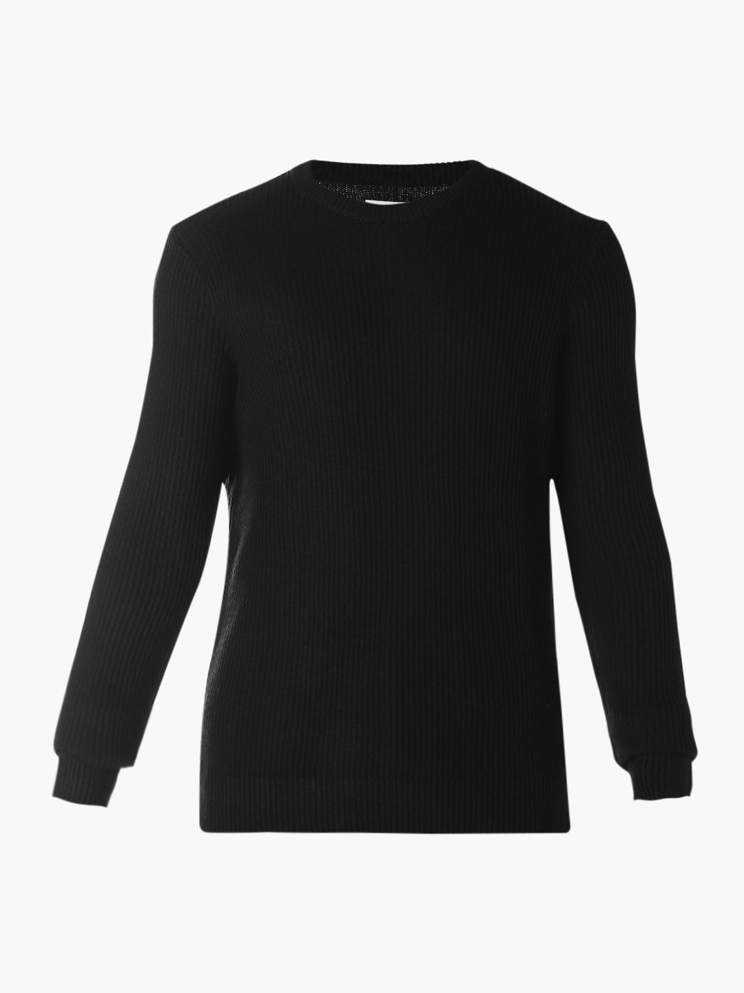 Black Jacquard Regular Fit T-shirt