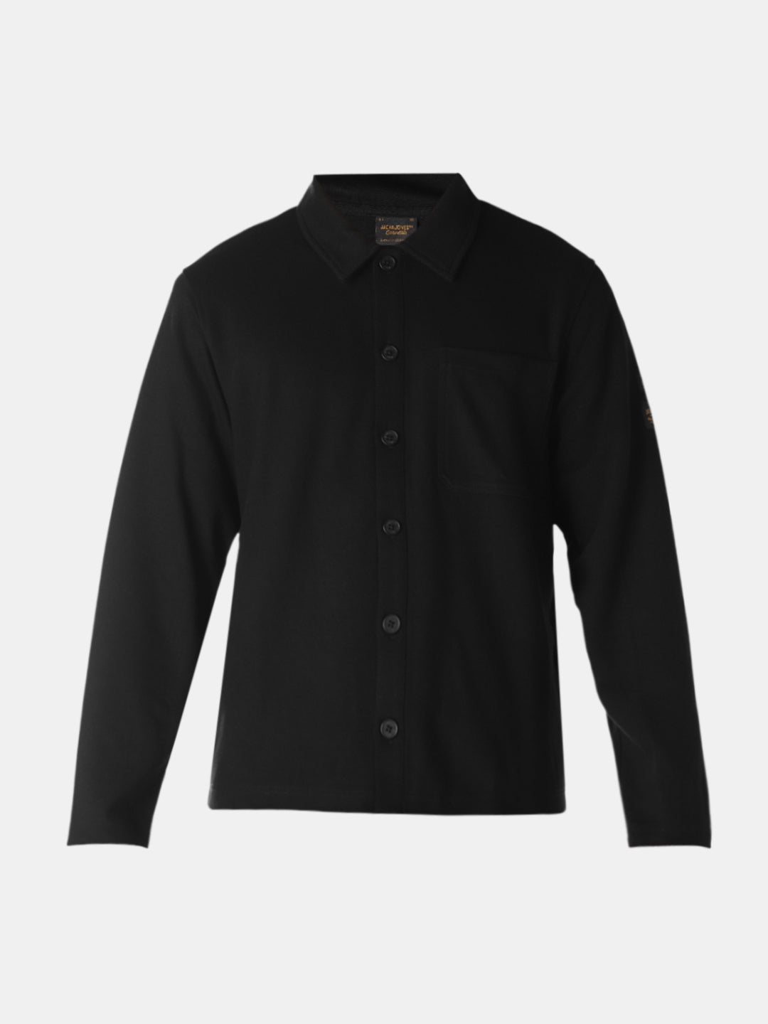 Black Twill Sweat Overshirt