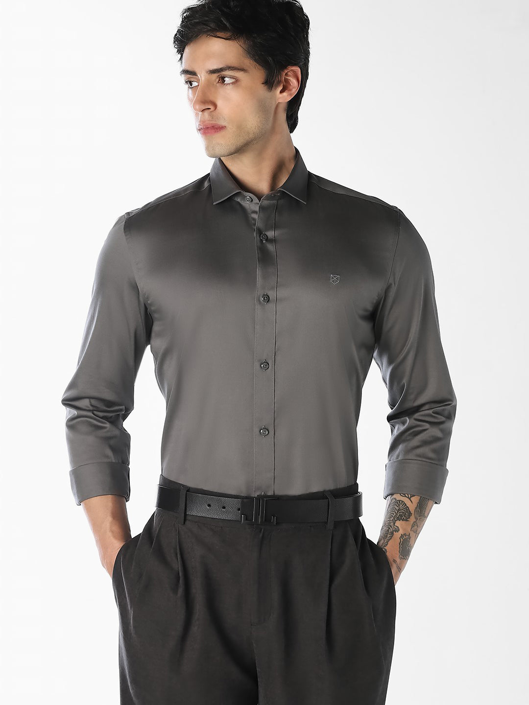 Cotton Twill Slim Fit Formal Shirt