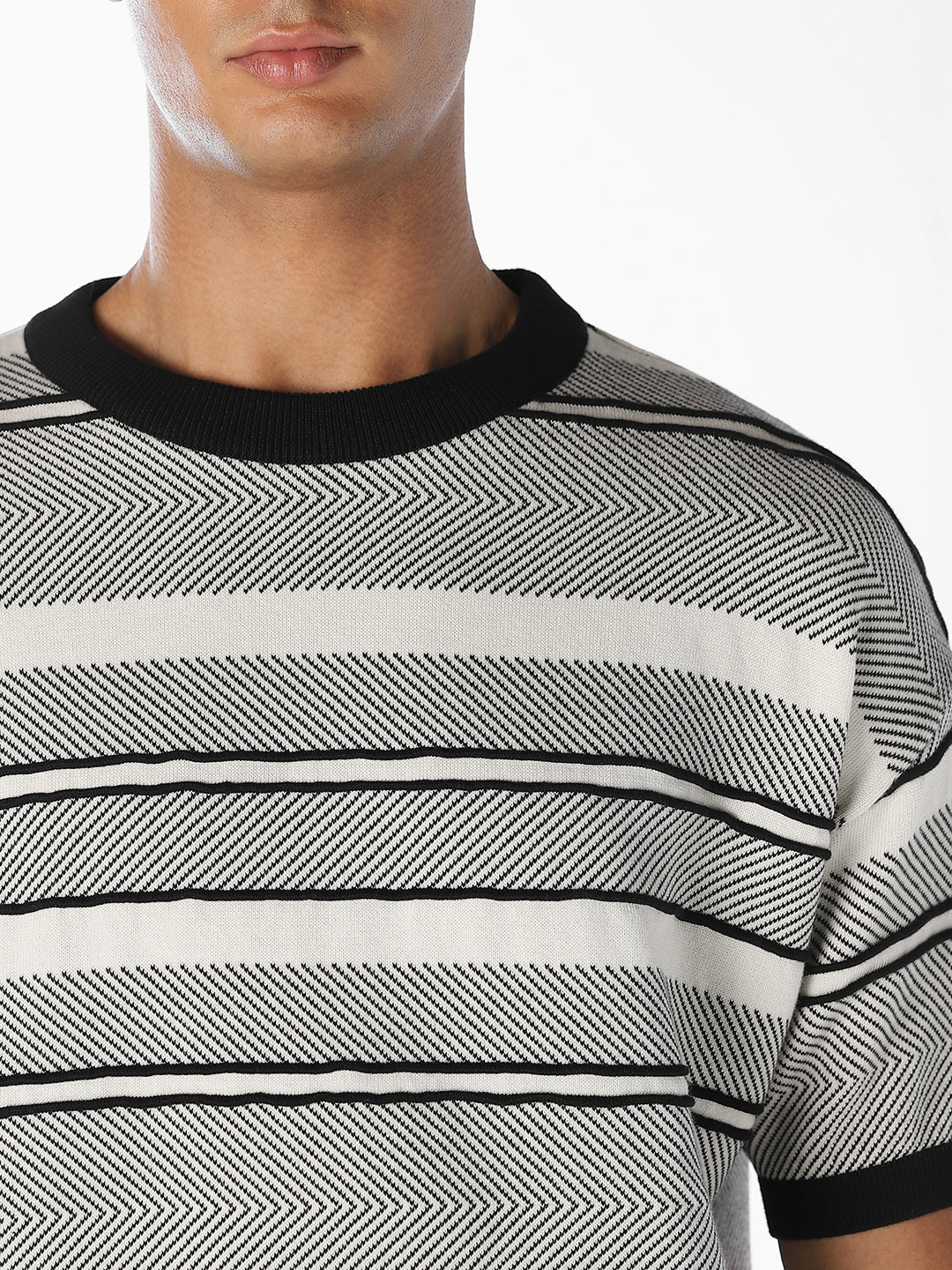 Striped Crew Neck Pullover