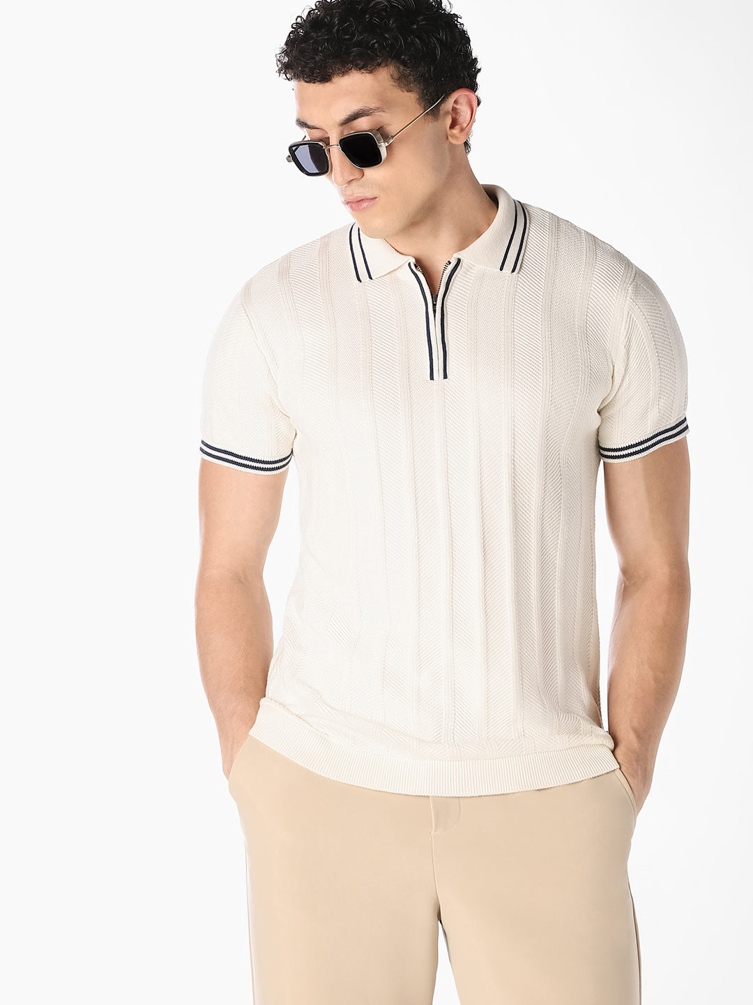 Knitted Cotton Polo
