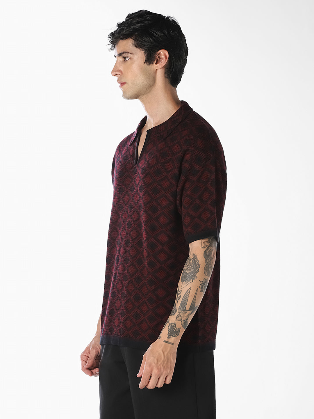 Printed Cotton Knitted Polo