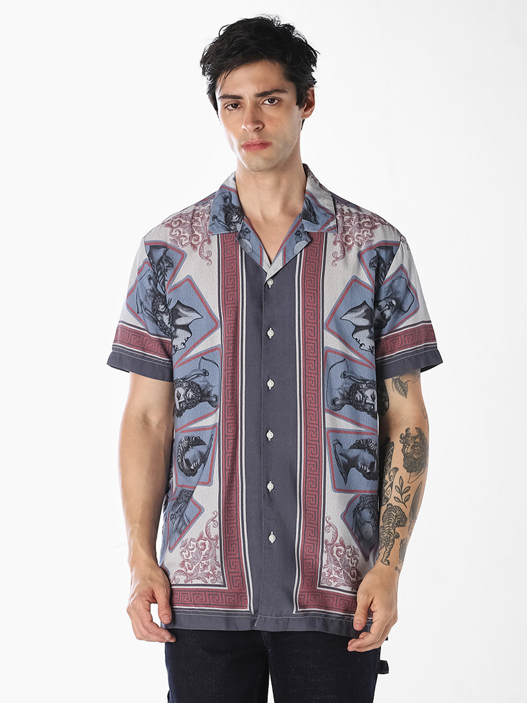 Artwork Print Resort Shirt