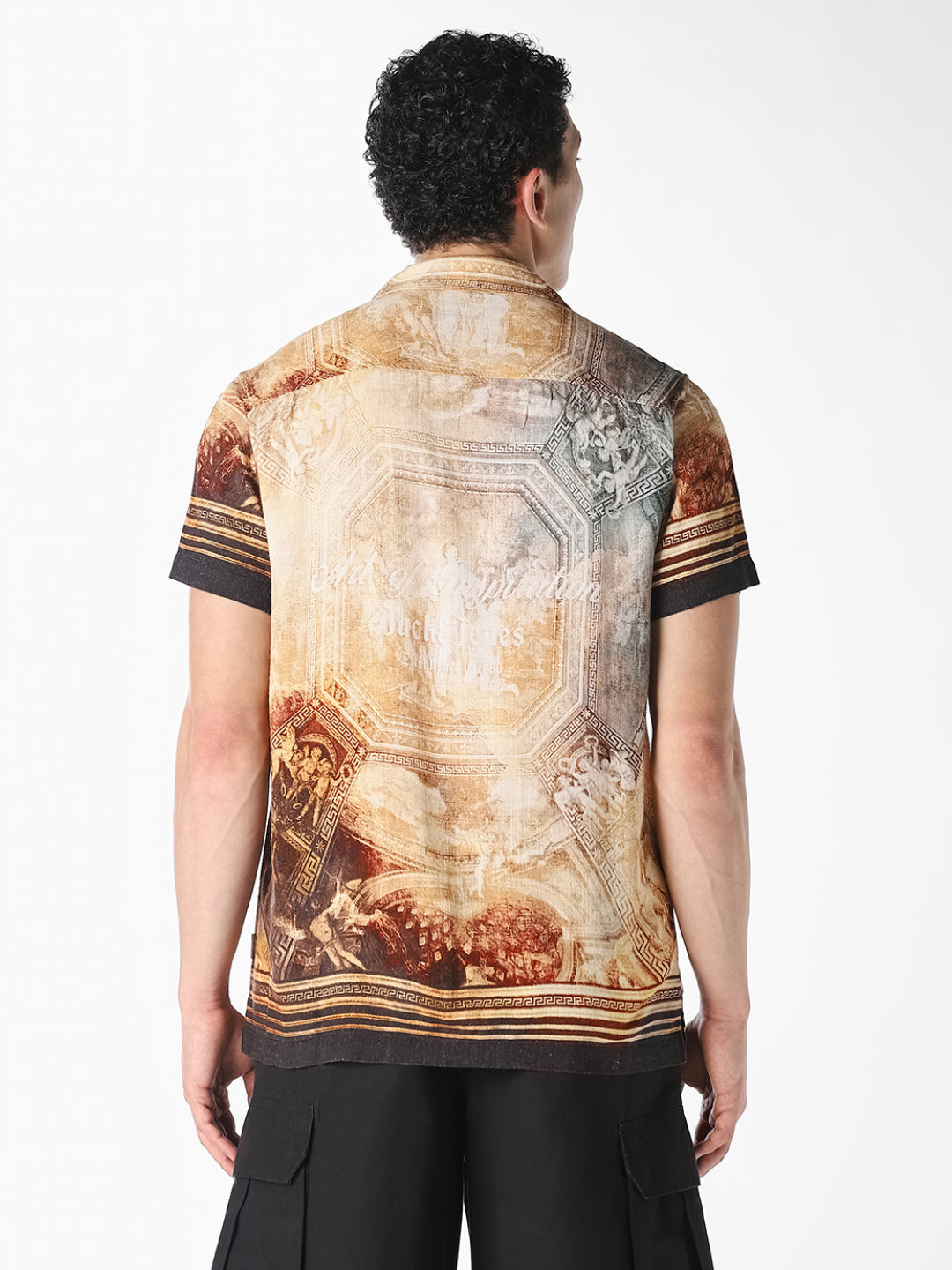 Brown Printed Resort Shirt