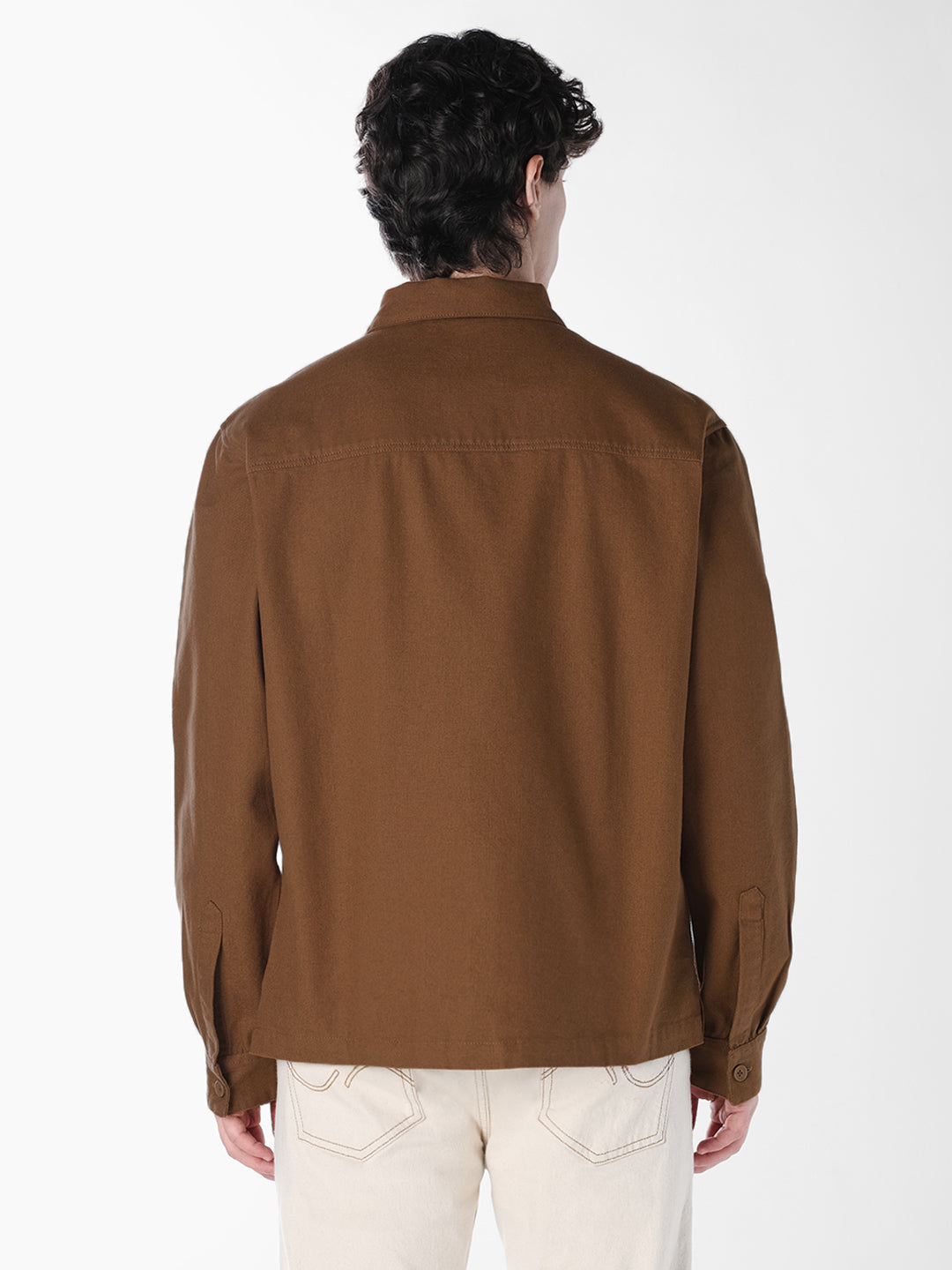 Brown Cotton Overshirt