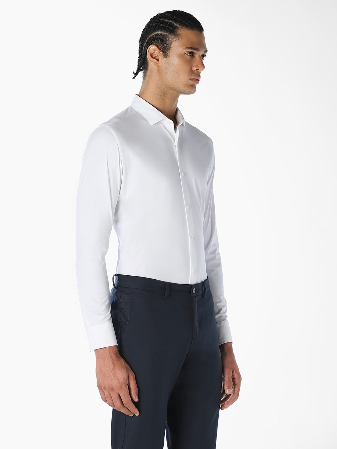 White Formal Regular Fit Shirt