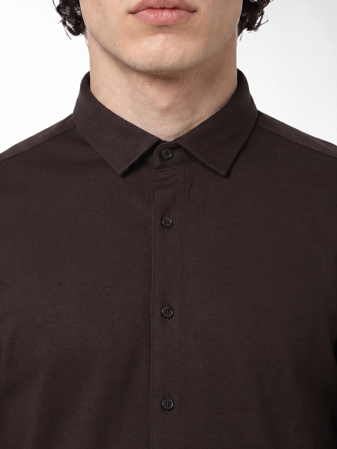 Dark Brown Formal Shirt