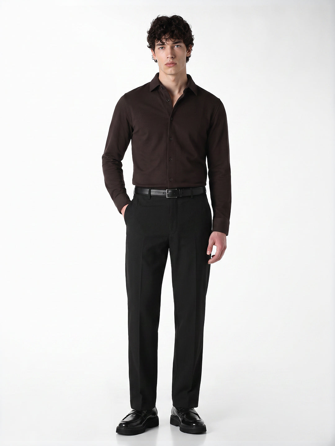 Dark Brown Formal Shirt