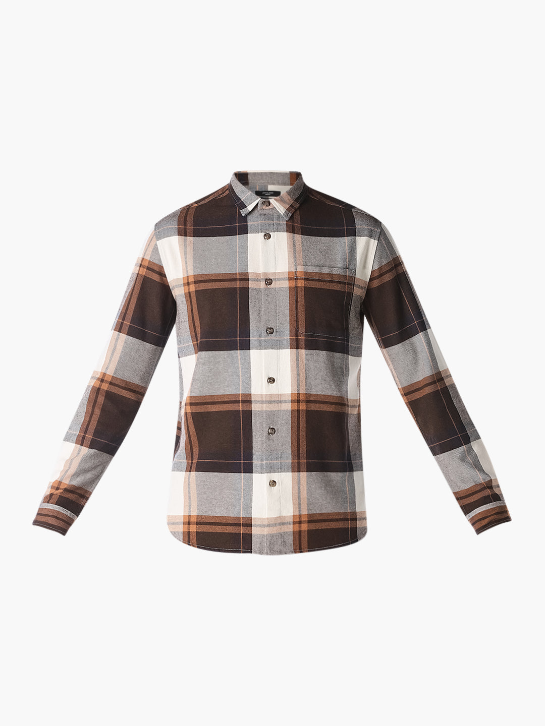 Brown Checked Shirt