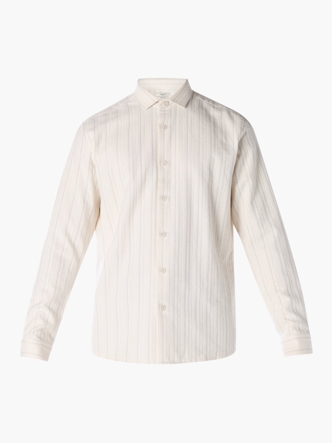 White Dobby Cotton Shirt
